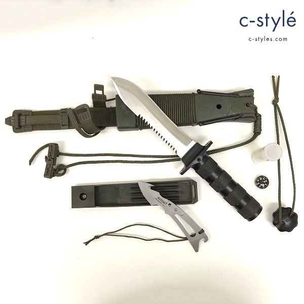 AITOR アイトール サバイバルナイフ JUNGLE KING II ジャングルキングII 鞘 ミニナイフ ツール付き