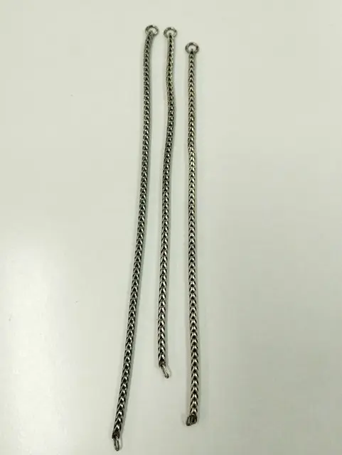TROLL BEADS トロールビーズ ネックレスチェーン 18cm 19cm 21cm シルバー 925SLAA 計3点