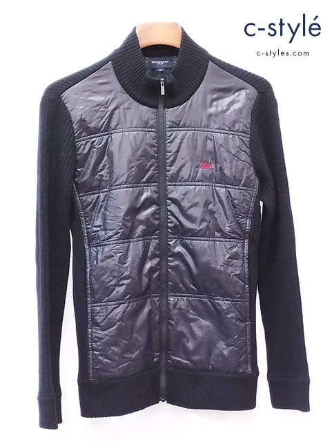 BURBERRY GOLF バーバリーゴルフ ジップアップ中綿ジャケット L ブラック BGT96-762-09 レディース