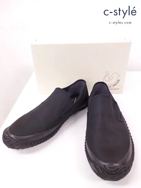 SPINGLE MOVE スピングルムーヴ スリッポン L ブラック SPM-295 日本製