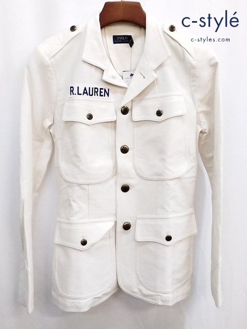 POLO RALPH LAUREN ポロラルフローレン サファリジャケット 4 ホワイト レディース