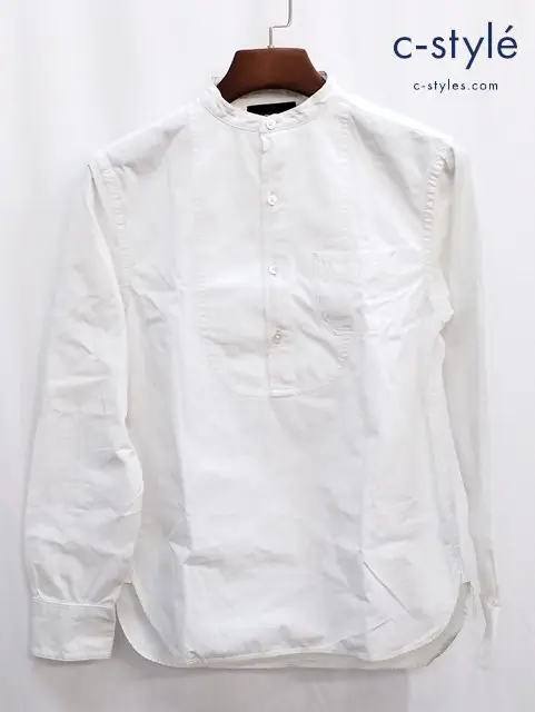 RRL ダブルアールエル バンドカラーシャツ XS ホワイト