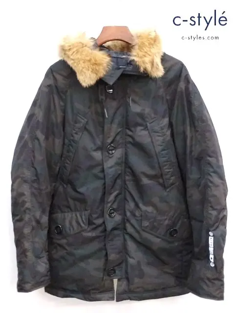 KITH × Nishikawa Down ダウンジャケット L マルチカラー Ainodake PARKA KH1079 カモ柄