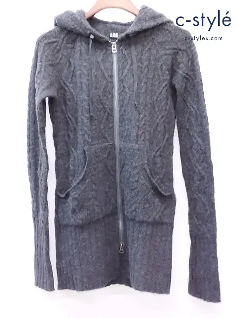 L.G.B. ルグランブルー ジップアップニットパーカー 1 グレー PARKA / M UKSLAB