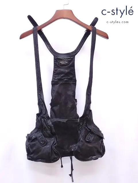 SHARE SPIRIT シェアスピリット ガンホルダーレザーベスト 36 ブラック TYPE A-9