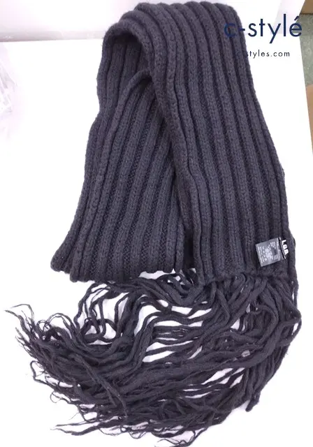 L.G.B. ルグランブルー ロングマフラー F ブラック