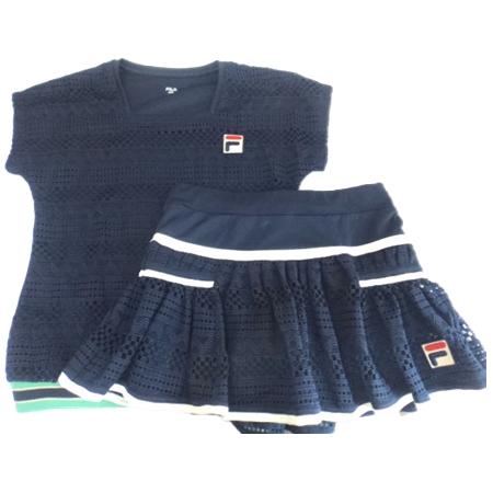 FILA(フィラ) テニス ウェア 半袖ゲームシャツ 上下セット