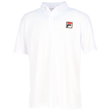 FILA(フィラ) テニス ウェア 無地 バックホールメッシュ ゲームポロシャツ メンズ