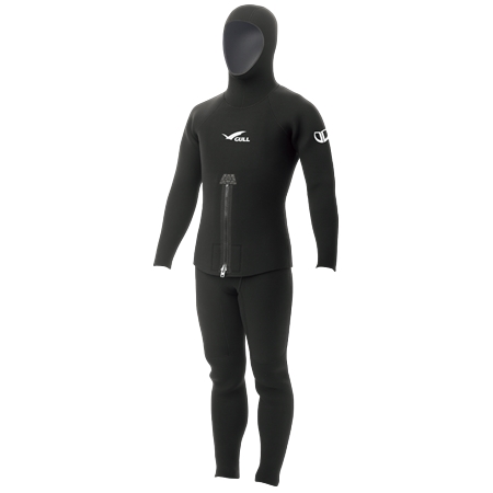 GULL(ガル) ダイビング ウェットスーツ GW-6034B ロクハンかぶり 6.5mmJ×SCS（上着＋ロングジョンセット）