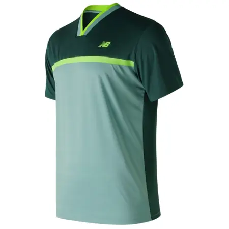 new balance(ニューバランス) テニス ウェア トーナメントトップ ゲームシャツ ディープジェイド