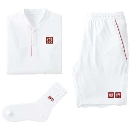 Roger Federer(ロジャー・フェデラーモデル) テニス ウェア 2018ウィンブルドンテニス ウェア5点セット ユニクロ