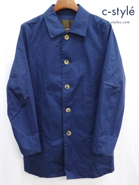 MACKINTOSH マッキントッシュ ステンカラーコート 38 ネイビー