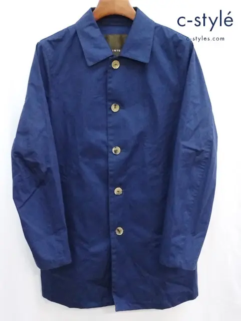 MACKINTOSH マッキントッシュ ステンカラーコート 38 ネイビー