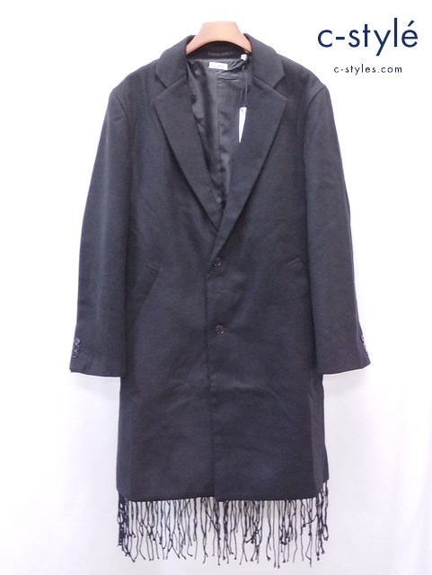 WILLY CHAVARRIA ウィリーチャバリア チェスターコート M ブラック