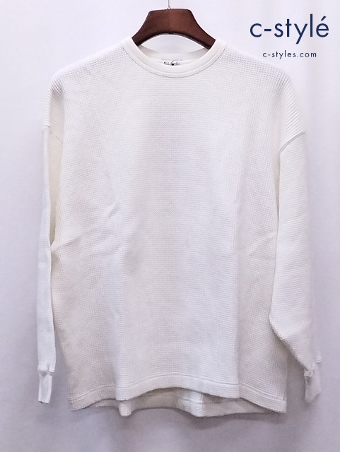 WILLY CHAVARRIA ウィリーチャバリア サーマルカットソー 長袖Tシャツ S ホワイト 綿100％