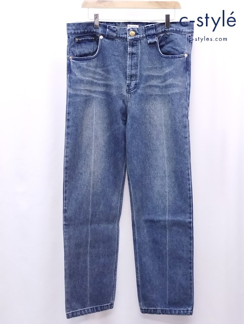 WILLY CHAVARRIA ウィリーチャバリア デニムパンツ L インディゴ 綿100％