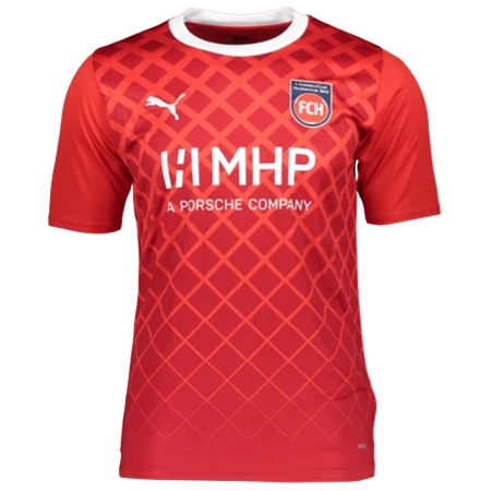 1. FC Heidenheim 1846(1.FCハイデンハイム) サッカー ユニフォーム 23/24 公式 ホーム 半袖 （選手名、背番号、パッチ込み）