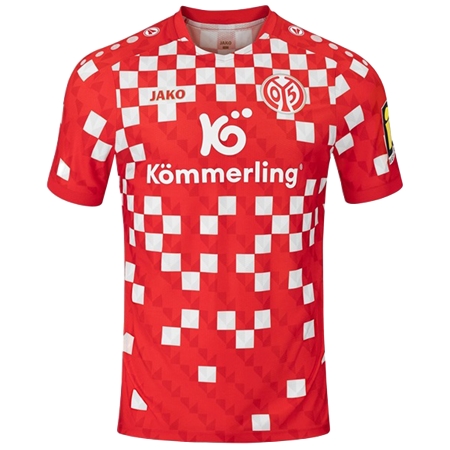 1. FSV Mainz 05(1.FSVマインツ05) サッカー ユニフォーム 24/25 公式 ホーム 半袖 （選手名、背番号、パッチ込み）