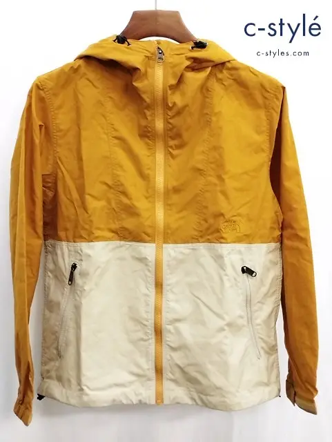 THE NORTH FACE ノースフェイス コンパクトジャケット L マスタード×ベージュ ナイロン NPW71830 レディース