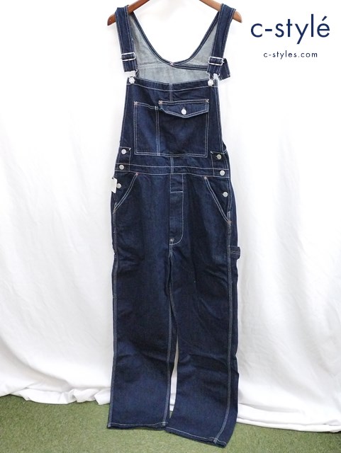 桃太郎ジーンズ MOMOTARO JEANS オーバーオール S インディゴ デニム 01-035 綿100%