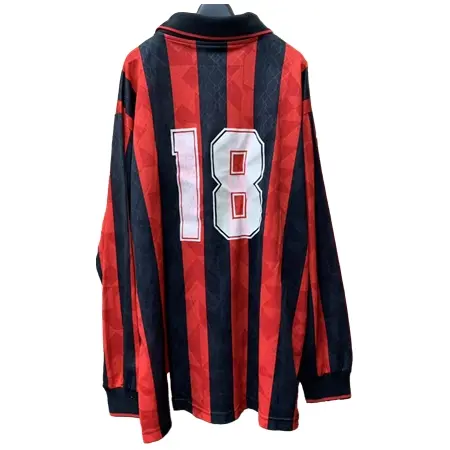 AC Milan(ACミラン) サッカー ユニフォーム  #18 ロベルト・バッジョ 94-98 ユニフォーム 長袖