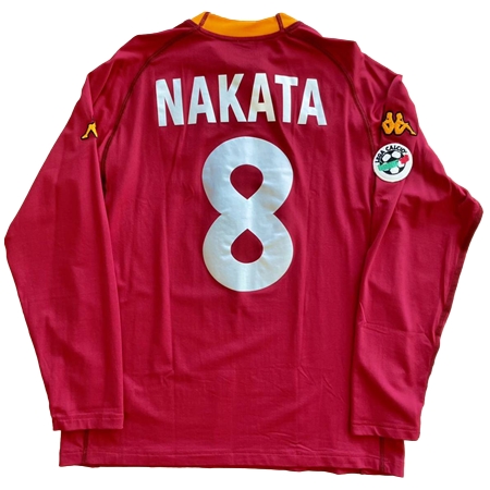 AS Roma(ASローマ) サッカー ユニフォーム 00/01 #8 中田 オーセンティック