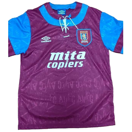 Aston Villa FC(アストン・ヴィラFC) サッカー ユニフォーム 92/93 umbro Mサイズ