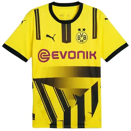 Borussia Dortmund(ボルシア・ドルトムント) サッカー ユニフォーム 24/25 公式 UEFAチャンピオンズリーグ 半袖 （選手名、背番号、パッチ込み）