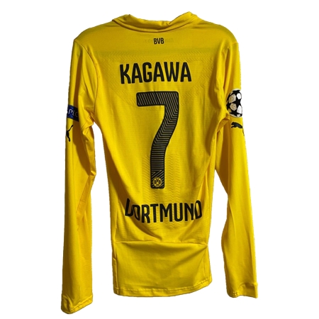 Borussia Dortmund(ボルシア・ドルトムント) サッカー ユニフォーム 2014-15 HOME ホーム #7 香川真司 CL仕様 長袖