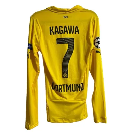 Borussia Dortmund(ボルシア・ドルトムント) サッカー ユニフォーム 2014-15 HOME ホーム #7 香川真司 CL仕様 長袖