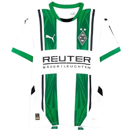 Borussia Monchengladbach(ボルシア・メンヒェングラートバッハ) サッカー ユニフォーム 24/25 公式 ホーム 半袖 （選手名、背番号、パッチ込み）