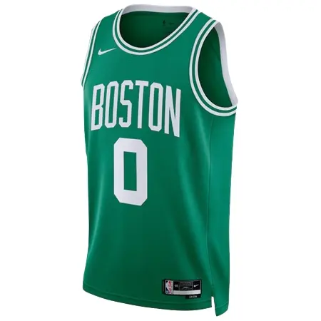 Boston Celtics(ボストン セルティックス) バスケットボール ユニフォーム ナイキ アイコン エディション NBA ファイナル パッチ 2024 スウィングマンユニフォーム- ケリー グリーン – ジェイソン テイタム – ユニセックス