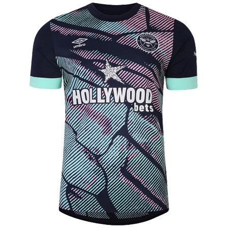 Brentford FC(ブレントフォードFC) サッカー ユニフォーム 23/24 公式 サード 半袖 （選手名、背番号、パッチ込み）