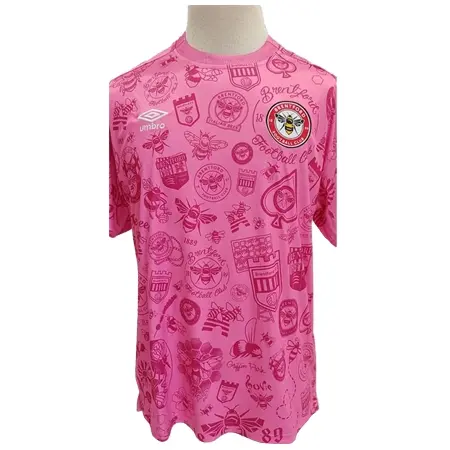 Brentford FC(ブレントフォードFC) サッカー ユニフォーム 22/23 サポーターズウェア ピンク