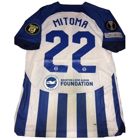Brighton & Hove Albion FC(ブライトン・アンド・ホーヴ・アルビオンFC) サッカー ユニフォーム 三苫薫選手 選手用 UEFAヨーロッパリーグ仕様