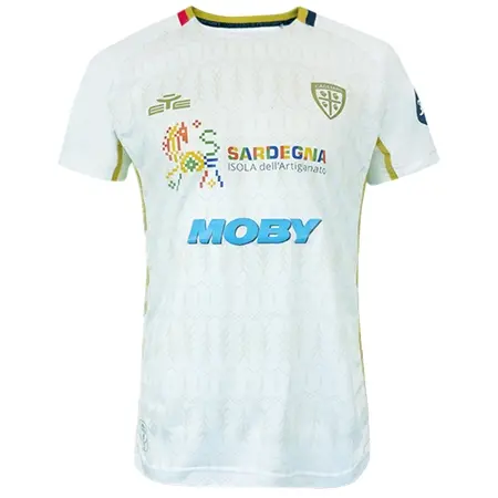 Cagliari Calcio(カリアリ・カルチョ) サッカー ユニフォーム 24/25 公式 アウェイ （半袖 選手名、背番号、パッチ込み）