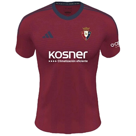 CA Osasuna(CAオサスナ) サッカー ユニフォーム 23/24 公式 （選手名、背番号、パッチ込み）