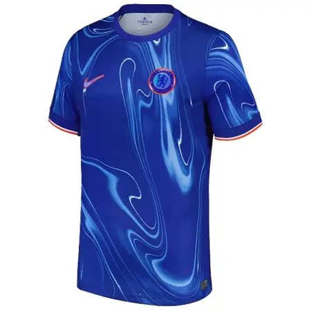 Chelsea FC(チェルシーFC) サッカー ユニフォーム 24/25 公式 ホーム 半袖 （選手名、背番号、パッチ込み）