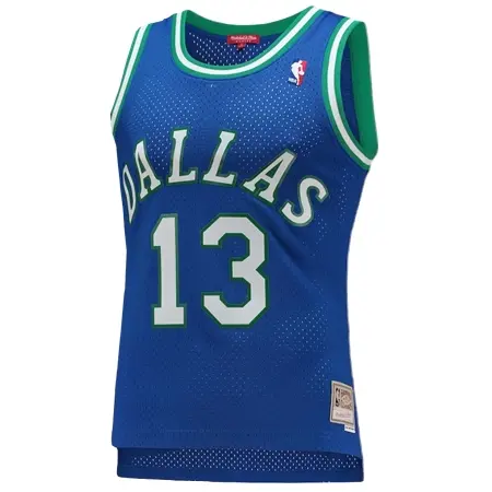 Dallas Mavericks(ダラス マーベリックス) バスケットボール ユニフォーム レディース ミッチェル & ネス スティーブ ナッシュ ブルー ダラス マーベリックス 1998/99 ハードウッド クラシック スウィングマンユニフォーム