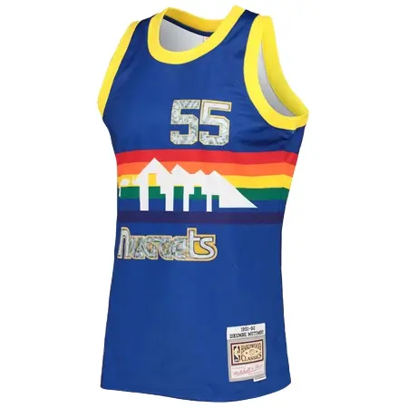 Denver Nuggets(デンバー ナゲッツ) バスケットボール ユニフォーム メンズ ミッチェル & ネス ディケンベ ムトンボ ロイヤル デンバー ナゲッツ 1996/97 ハードウッド クラシック NBA 75 周年記念 ダイヤモンド スウィングマンユニフォーム