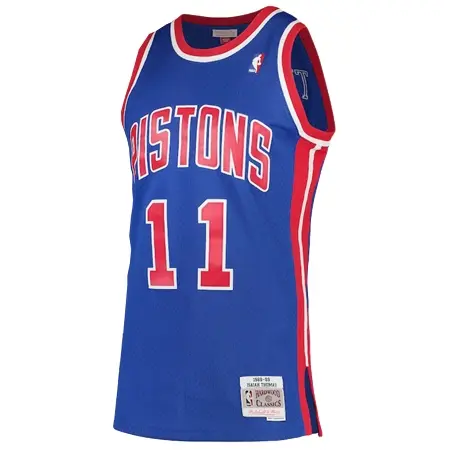 Detroit Pistons(デトロイト ピストンズ) バスケットボール ユニフォーム メンズ ミッチェル & ネス アイザイア トーマス ブルー デトロイト ピストンズ 1988/89 ハードウッド クラシック スウィングマンユニフォーム