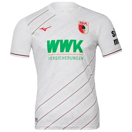 FC Augsburg(FCアウクスブルク) サッカー ユニフォーム 24/25 公式 ホーム 半袖 （選手名、背番号、パッチ込み）