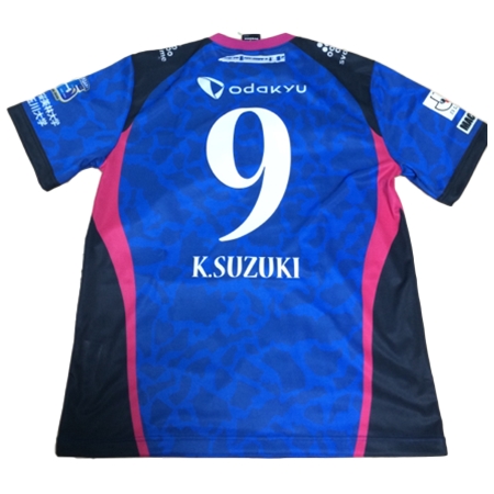 FC Machida Zelvia(FC町田ゼルビア) サッカー ユニフォーム 25周年記念ユニフォーム No.9 鈴木孝司