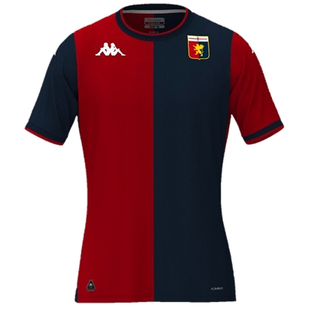 Genoa CFC(ジェノアCFC) サッカー ユニフォーム 24/25 公式 ホーム 半袖 （選手名、背番号、パッチ込み）