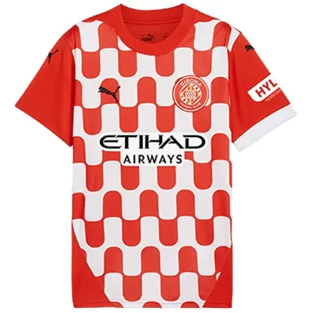 Girona FC(ジローナFC) サッカー ユニフォーム 24/25 公式 ホーム 半袖 （選手名、背番号、パッチ込み）