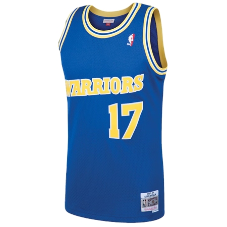 Golden State Warriors(ゴールデンステイト ウォリアーズ) バスケットボール ユニフォーム メンズ・Mitchell & Ness クリス・マリン ロイヤル ゴールデンステート・ウォリアーズ 1993/94 Hardwood Classics スウィングマンジャージ