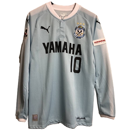 Jubilo Iwata(ジュビロ磐田) サッカー ユニフォーム 中村俊輔 着用ユニフォーム 長袖 選手 2017