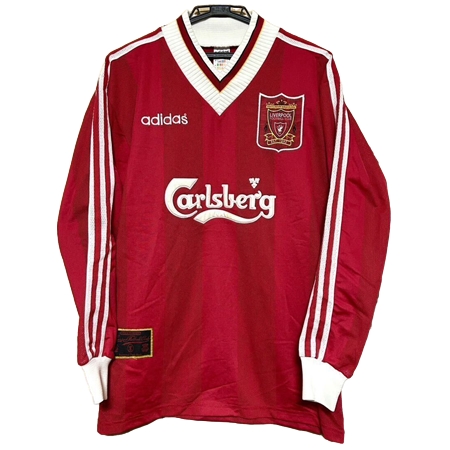 Liverpool FC(リヴァプールFC) サッカー ユニフォーム 1995-96 長袖ユニフォーム  Ｍサイズadidas