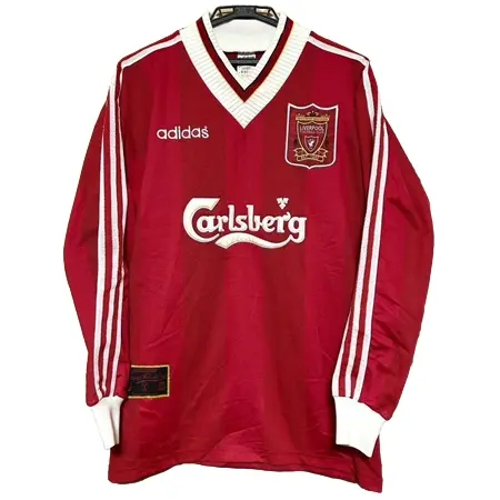 Liverpool FC(リヴァプールFC) サッカー ユニフォーム 1995-96 長袖ユニフォーム  Ｍサイズadidas