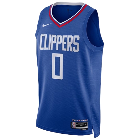 Los Angeles Clippers(ロサンゼルス・クリッパーズ) バスケットボール ユニフォーム Nike Icon Edition スウィングマン ユニフォーム – ブルー – ラッセル・ウェストブルック
